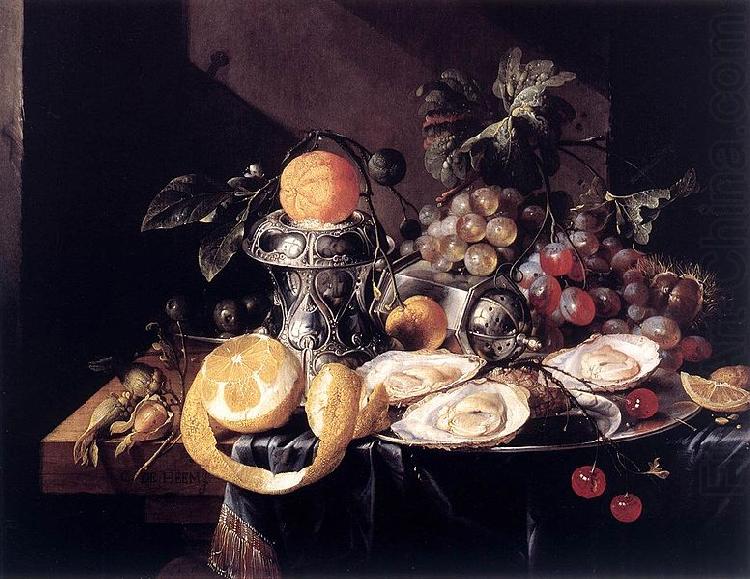 Cornelis de Heem Still-Life with Oysters, Lemons and Grapes china oil painting image